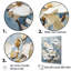 «Elegant White and Blue Magnolias Serenity», reproduction sur toile-871405445-871405468