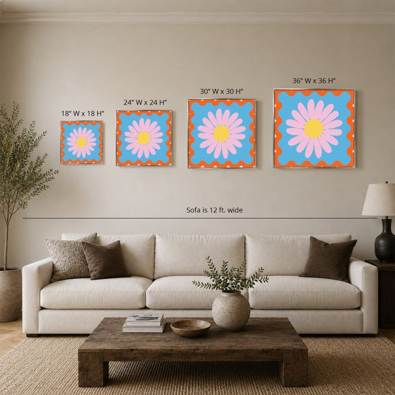 «Happy Flower» par Emily Navas - Impression sur toile