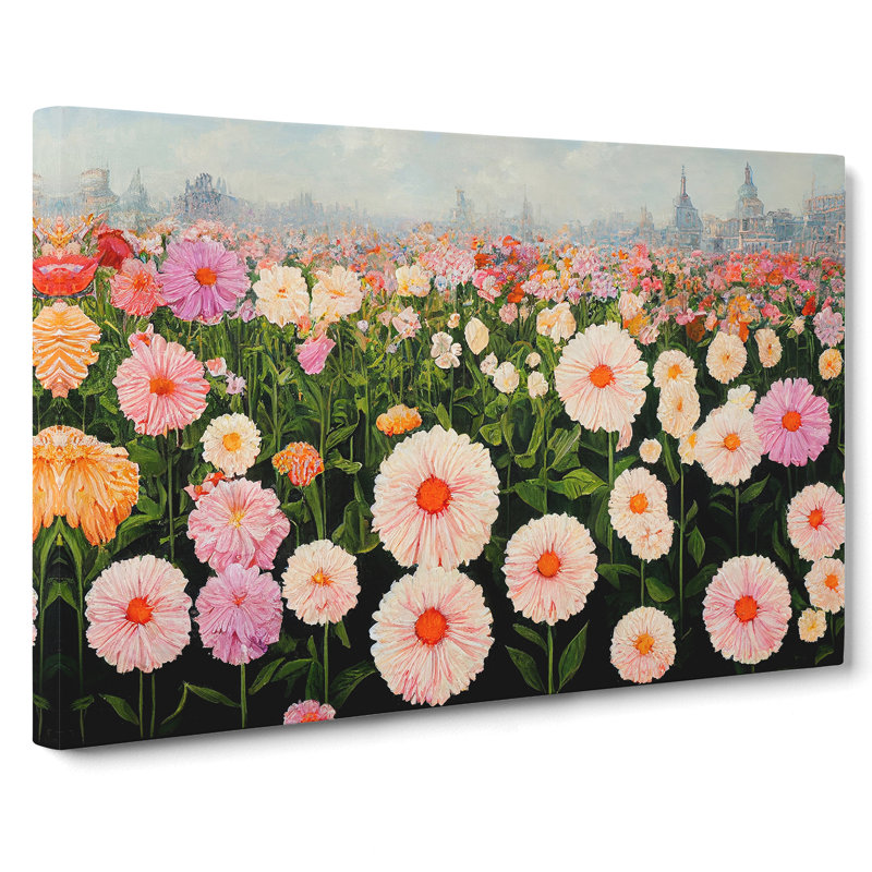 Mind Blowing Flower Market - Wrapped Canvas, 50cm H x 76cm W x 3cm D