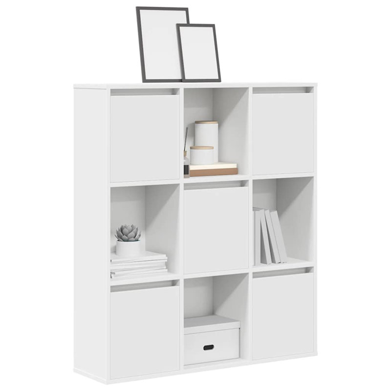Bookcase 89X24x101.5 Cm Engineered Wood, White
