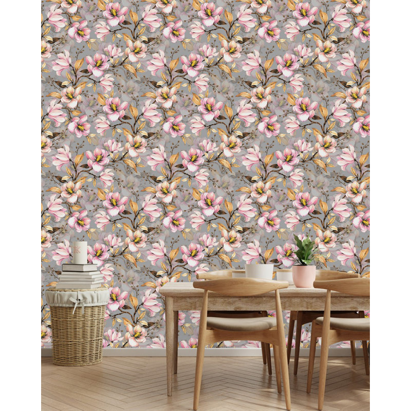 Panneau de papier peint adhésif L 18,75 pi x l 25 po Flowers