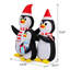 Décoration gonflable de Noël famille de pingouins éclairée 6 pi