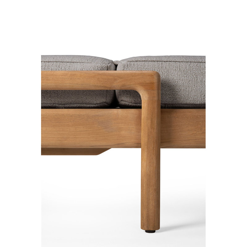 Jack Outdoor Chaise Lounge Cushion, Off White