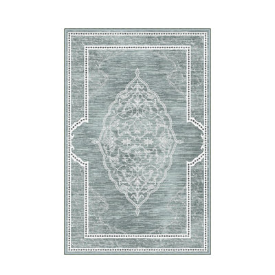 Antibacterial Hall Carpet, 31.5 x 59.1 inches | 100% Polyester, 0.4 in Pile Height, Non-Slip PVC Felt Dot Underside | Machine Washable, 3D Digital Printing | Durable & Stylish for Entryway, Living Room, or Bedroom