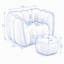 Fauteuil à billes Soft avec repose-pieds-1567980747