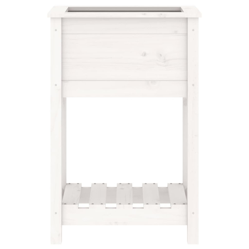 Aalap Wood Raised Garden Bed, 81cm H x 54cm W x 34.5cm D, White