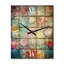 Élégante horloge murale rétro Collage of Blossoming Roses I - Rose-99640131