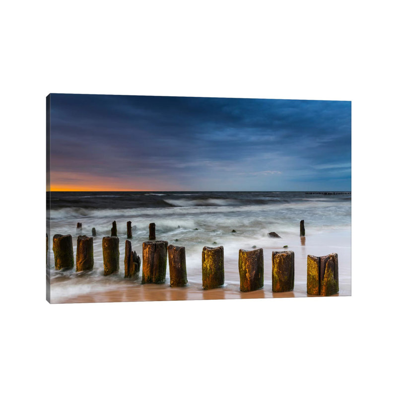 Poland, Baltic Sea, Dziwnow, Sunset V by Mikolaj Gospodarek - Wrapped Canvas Gallery-Wrapped Canvas Giclée