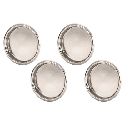 Easy Snap in Closet Sliding Door 2 1/8" Center to Center Finger Pull Multipack