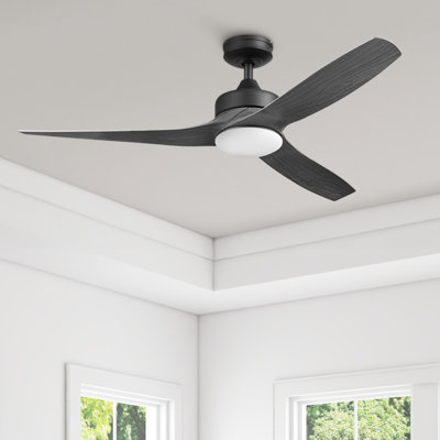 Ventilateur de plafond intérieur extérieur 52 po avec télécommande et trousse d'éclairage à changement de couleur Lynton