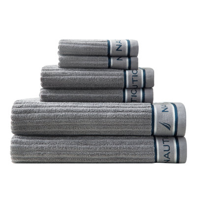Nautica 6 Piece 100% Cotton Towel Set