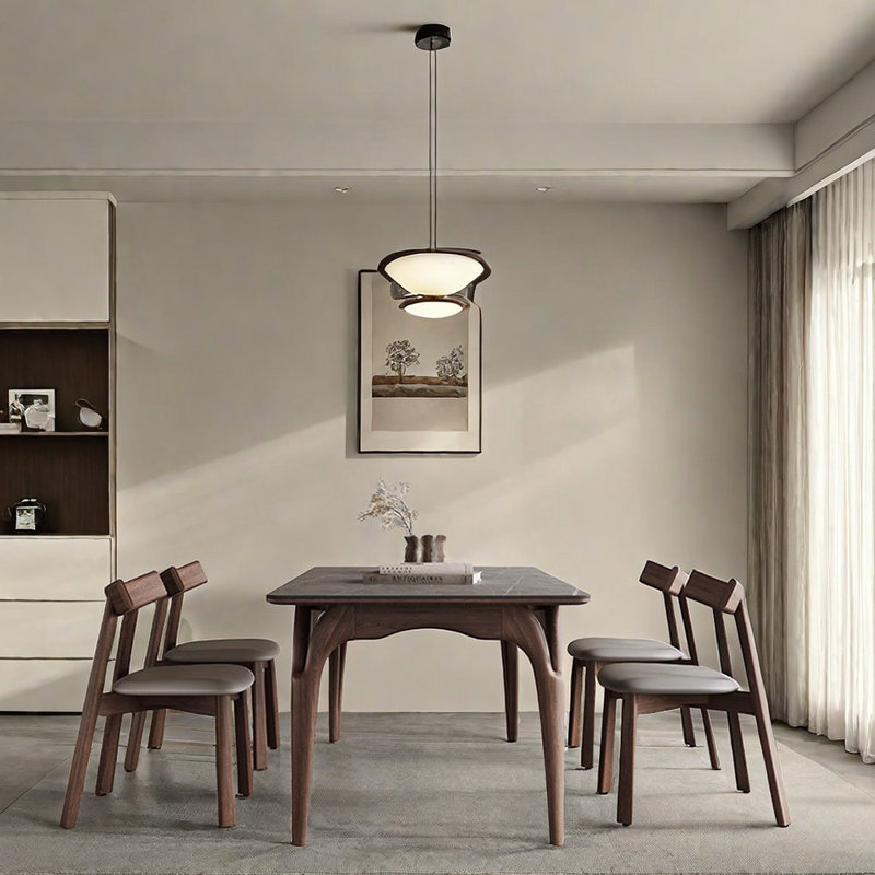 Ensemble de chaises de table de salle à manger en bois de frêne Ash, H 29,5 po x L 55,1 po x l 31,4 po