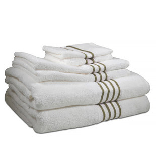 Ensemble de serviettes 6 pièces 100% coton