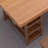 Brown Rectangular Solid Wood desk-546727661
