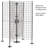 70" H X 31" W - Black Folding Grid & Go STAR Display | Starter Panel Kit