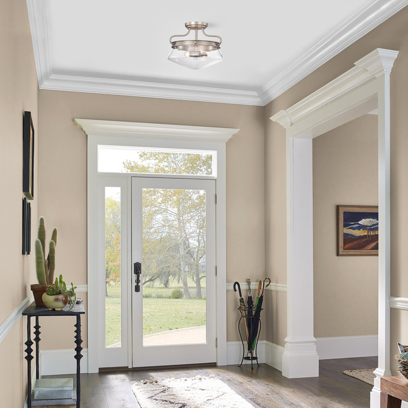 Briaroaks Glass Semi Flush Mount