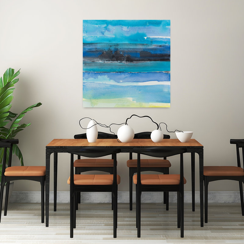 Tidal Dreams II, art contemporain abstrait, H 32 po x l 32 po