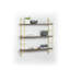 Triple tablette Neelix, noyer / jaune