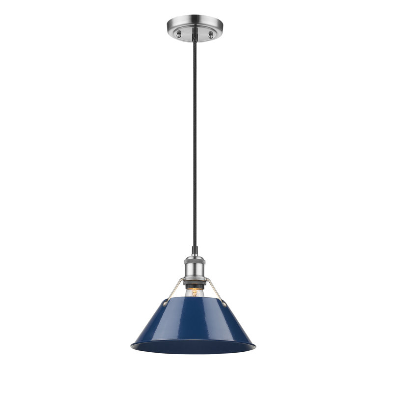 Weatherford 1 - Light Pendant, Navy Blue, Pewter, 130" H x 10" W x 10" D