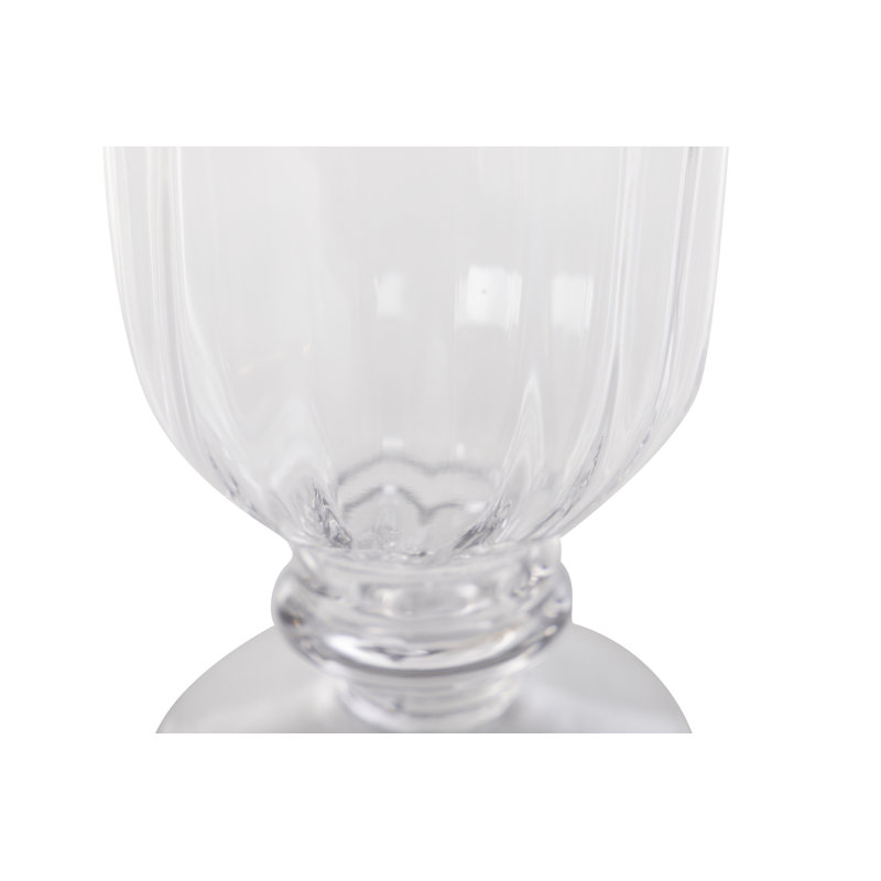 Frechette Glass Table Vase 1, 19cm H x 11cm W x 10.5cm D, Clear