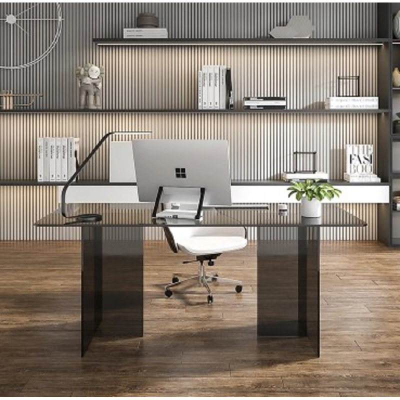 Chloie Executive Desk, 75cm H x 160cm W x 80cm D, White