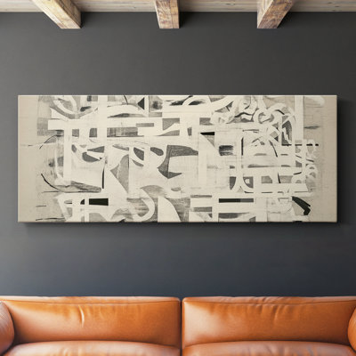 Toile tendue avec châssis abstrait # 9 XVIII-Large