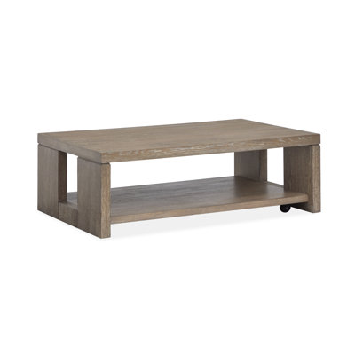 Gragg Rectangular Cocktail Table With Casters