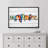 " Watercolor Row Of Birds On A Wire Canvas Print Colorful And Whimsical Bird "-98179664-98179662