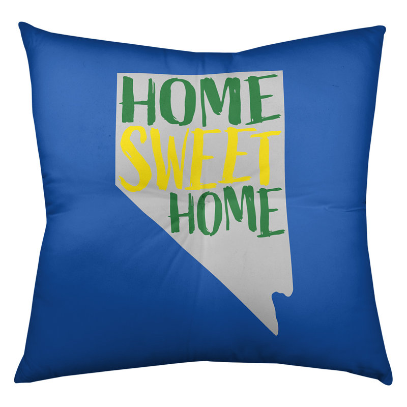 Coussin de sol touffeté home, 30 po x 30 po, Bleu / Gris, Nevada