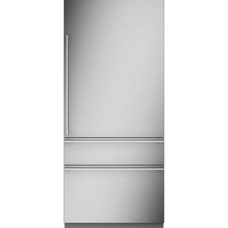 Monogram 36" Panel-Ready Premium Integrated Bottom-Freezer Refrigerator, Left