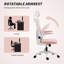 Mesh Office Chair with Adjustable Headrest, Lumbar Support-490453676