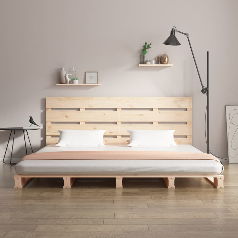 Bed Frame Solid Wood, natural, Double (4'6)
