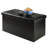 Aniyia Modern Faux Leather Ottoman in Black Finish, 29.92" W X 14.8" D X 14.96"H-1406089295