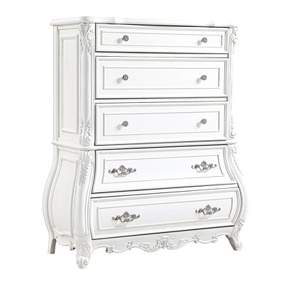 Lasiya 5 Drawer Chest White