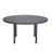 Chelsea 60" Round Modern Aluminum Outdoor Dining Table – Weather-Resistant Slatted Patio Table with Umbrella Hole – Rust-Proof Metal Table for Deck, Garden, and Poolside-106852454