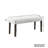 Rebeca Contemporary Upholstered Dining Bench, Gray