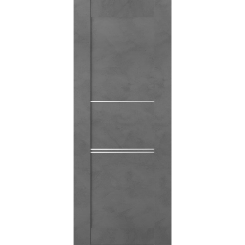 Dalle de porte standard préfabriquée en bois manufacturé 3H Avon 07, 17,75 po x 79,37 po, Chêne Veralinga