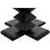 Zig-Zag Mahogany Round Solid Wood Dining Table