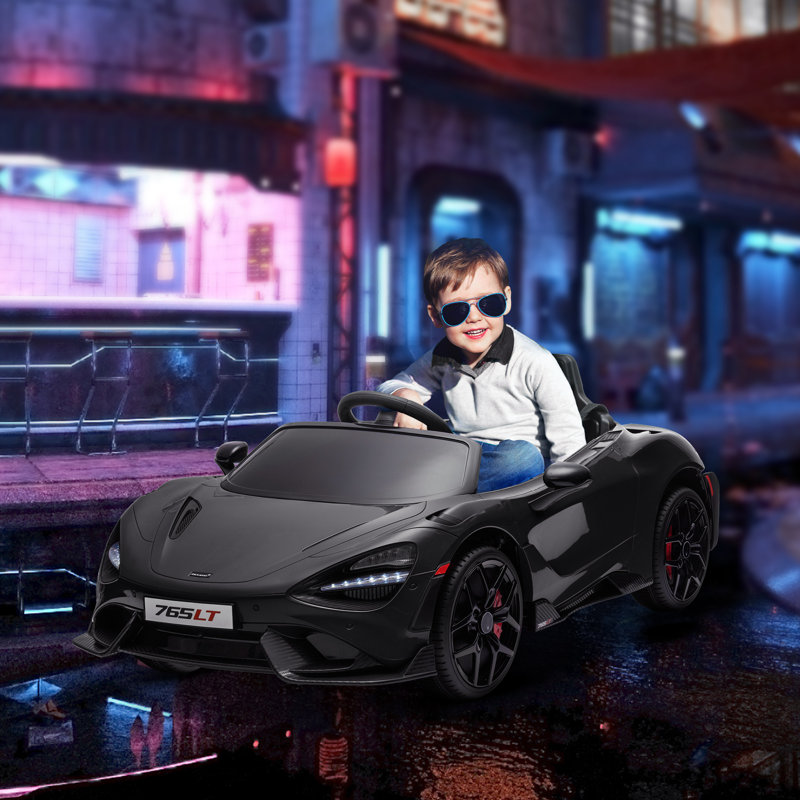 McLaren 765LT, voiture sous licence 12V avec portes ciseaux - vert, Noir, noir, noir, noir