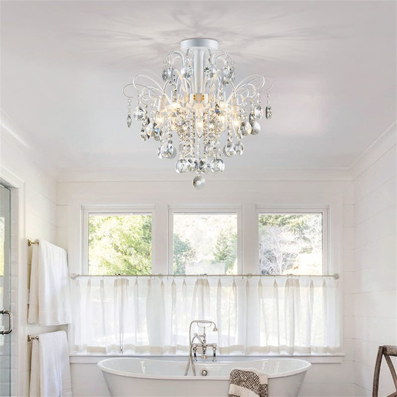 Fragoso Semi Flush Mount, Silver Colors