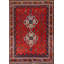 Tapis traditionnel rouge fait à la main 5 x 6