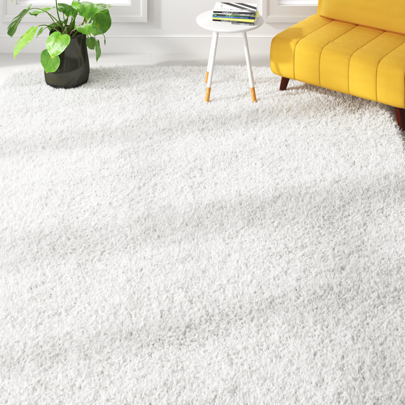 Tapis ivoire touffeté à la main Elsmere, Rectangle 8 pi x 10 pi