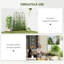 Ensemble de 2 treillis de jardin en métal, panneaux de treillis décoratifs, noir