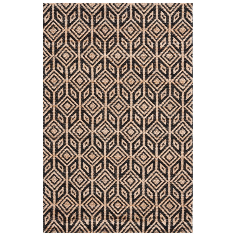 Tapis en coton tissé à la main Roemer, Rectangle 3 pi x 5 pi
