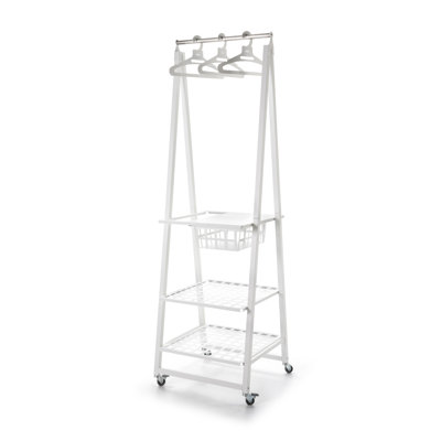 Jemi 23.22'' Metal Rolling Clothing Rack