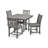 Traditional Garden 5-Piece Farmhouse Trestle Dining Set-50288618