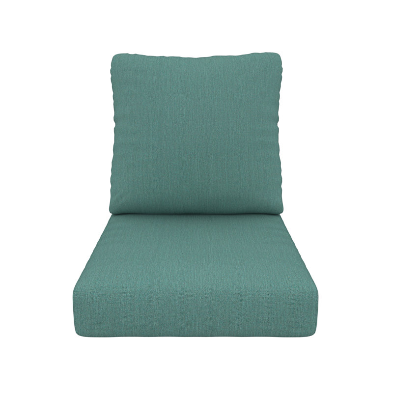 Deep Seating Outdoor Sunbrella® Seat/Back Cushion, Cast Breeze Sunbrella® Plainweave