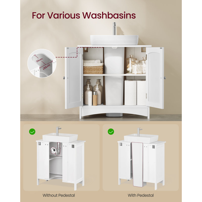 Under Sink Storage, 60X30x60cm, Cloud White