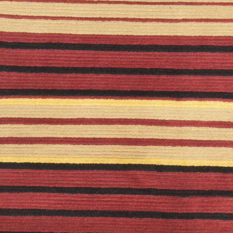 Lexington 8' x 10' Red and Beige Striped Wool Rug