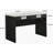 1Pc Modern Desk Elegance Black Base Stunning Marble Storage Two Drawers Wooden Home Office Furniture White Black-1181130826